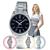 Relógio Feminino Casio Pequeno Pulseira Aço Inoxidável Resistente Água Redondo Analógico Casual Prata LTP-V005D LTP-V005D-1BUDF - Prata