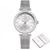 Relógio Feminino Diamond Naviforce Analógico Luxo Nf 5019 1-PRATA