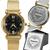 Relógio Feminino Dourado Quartz Banhado a Ouro + Caixa Premium Casual Dourado/Preto