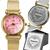 Relógio Feminino Dourado Quartz Banhado a Ouro + Caixa Premium Casual Dourado/Rosa