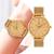 Relógio Feminino Dourado Redondo Delicado Casual Luxo Tuguir Dourado