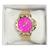 Relógio Feminino Palljyane Resistente A Água Bonito Cores Rosa/Dourado