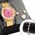 Relógio Feminino Quartz Original Prova D'água + Kit Banhado Ouro 18k Dourado/Rosa