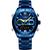Relógio Impermeável Digital Masculino Esportivo Duplo Display  Azul