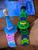 Relógio Infantil Digital Boneco Lego Montar Personagens Super Heróis Meninos/Meninas Frozen /Homem Aranha/Hulk Lol Frozen