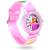 Relógio infantil feminino e masculino analógico de personagens pulseira 3D novo modelo de ponteiros Barbie rosa