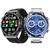 Relogio Inteligente Masculino Smart Watch Redondo C/2 Pulseira Extra Android iOS Hw5 Max Amoled Preto