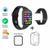 Relógio Inteligente  Smart Watch W34S Case de Silicone Pelicula e Duas Pulseiras Preto