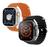 Relógio Inteligente W68+ Ultra Smatwatch NFC Siri Bluetooth Android Ios Unissex Tela 2,2 Original Lacrado Laranja