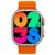 Relógio Inteligente W69 Ultra Watch Academia Corrida Masculino Feminino Amoled 2GB Coloca Musica Laranja