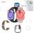 Relógio Inteligente W99 Pro Tela Amoled Android iOS Watch 9 Kit C/Pulseira Extra e Pelicula C/Nf Rosa