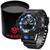 Relógio masculino casual esportivo analógico digital  a11327 PRETO-AZUL