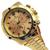 Relógio Masculino Clássico Luxo À Prova D'água PLJ Dourado