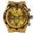Relógio Masculino Clássico Luxo À Prova D'água PLJ Dourado