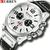 Relógio Masculino Curren 8314 Original Importado Funcional Couro Preto\Branco