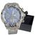Relógio Masculino de Aço Premium Com Caixinha Lindo Presente Relógio Prata/Azul