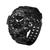Relógio masculino de quartzo esportivo impermeável digital Preto Preto