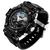 Relógio Masculino de Quartzo Esportivo Luxo Relógio Digital Impermeável Preto