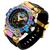 Relógio Masculino de Quartzo Esportivo Luxo Relógio Digital Impermeável Lilas