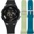 Relógio Masculino Digital Everlast Kit Com 2 Pulseiras E739 Preto/Verde