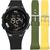 Relógio Masculino Digital Everlast Kit Com 2 Pulseiras E739 Preto/Amarelo