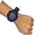 Relógio Masculino Digital Redondo A Prova Dagua Preto/Azul
