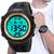 Relógio Masculino Esportivo Digital de Pulso a Prova Dagua Xufeng  Dourado