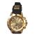 Relógio Masculino Golden Luxo À Prova D'água PLJ Dourado