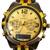 Relógio Masculino Luxo 2 Máquinas Preto/Dourado