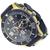 Relógio Masculino Luxo Potenzia Pulseira De Borracha Ana/Dig Dourado/Preto