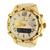 Relógio Masculino Luxo Prova DAgua Pallyjane Branco, Dourado