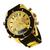 Relógio Masculino Luxo Prova DAgua Pallyjane Dourado plus