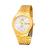 Relógio masculino Oremte com marcador de data prova d agua Original Gold/white