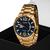 Relógio Masculino Orient Dourado Casual Original Prova D'água Garantia 1 ano Azul