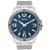 Relógio Masculino Orient Prata Mbss1419 D2Sx Azul