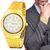 Relógio Masculino Orinet Original Prova D'água Luxo Gold/White