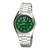 Relógio Masculino Orinet Original Prova D'água Luxo Silver/Green