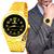 Relógio Masculino Orinet Original Prova D'água Luxo Gold/black