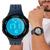 Relógio Masculino Redondo Digital de Pulso Resistente Água Esportivo  Academia Xufeng Azul