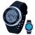 Relógio Masculino Redondo Digital de Pulso Resistente Água Esportivo  Academia Xufeng Prata