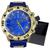 Relógio Masculino Silicone Exclusivo Top Caixa Presente Relógio Azul
