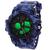 Relógio Masculino Skmei 1155 B Digital e Ponteiro de Pulso Esportivo Resistente a Agua Azul camuflado