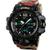 Relógio Masculino Skmei 1155 B Digital e Ponteiro de Pulso Esportivo Resistente a Agua Preto pulseira bege, Vermelho camuflado