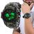 Relógio Masculino Skmei 1155B de Pulso Digital e Ponteiro Esportivo Resistente a Água  Verde Camuflado