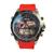 Relógio Masculino Sport Wear A Prova DAgua WAS Prata/Vermelho