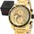 Relógio Masculino Technos Dourado Cronógrafo Social Original Prova D'água Garantia 1 ano RTJS15END1D Dourado