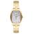 Relógio Orient Feminino Lgss0059 S1Kx Quadrado Dourado Branco