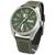 Relógio Orient Masculino Automático Verde Militar Nylon Original Prova D'água Garantia 1 ano ROF49SN020E2EP Verde