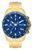 Relógio Orient Masculino Mgssc024 D1kx Azul Dourado Crono Azul