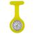 Relógio Para Enfermagem Medicina Silicone Broche Lapela Amarelo